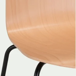 Chaise De Salle À Manger*alinea Chaise avec coque en contreplaqué moulé de hêtre - Bois clair