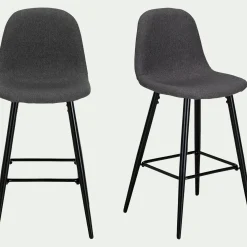 Tabouret Haut De Bar*alinea Chaise de bar - ardoise H66cm Gris