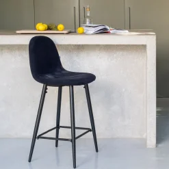 Tabouret Haut De Bar*alinea Chaise de bar - H66cm Noir