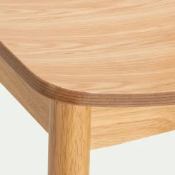 Tabouret Haut De Bar*alinea Chaise de bar en chêne et hévéa H105cm - Bois clair