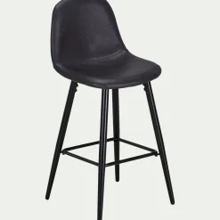 Tabouret Haut De Bar*alinea Chaise de bar en simili - H66cm Noir