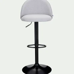 Tabouret Haut De Bar*alinea Chaise de bar en tissu - borie H86cm Gris