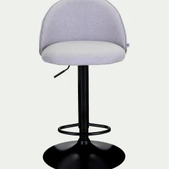 Tabouret Haut De Bar*alinea Chaise de bar en tissu - borie H86cm Gris
