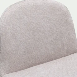Tabouret Haut De Bar*alinea Chaise de bar en tissu et frêne H66cm - Beige