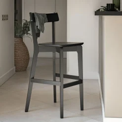 Tabouret Haut De Bar*alinea Chaise de bar H75cm - Noir