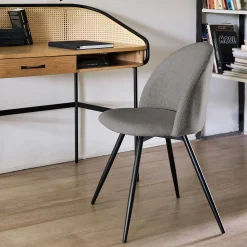 Chaise De Salle À Manger*alinea Chaise de bureau en tissu - vésuve Gris