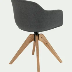 Chaise De Salle À Manger*alinea Chaise de bureau rotative en tissu - restanque Gris