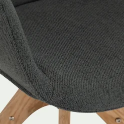 Chaise De Salle À Manger*alinea Chaise de bureau rotative en tissu - restanque Gris