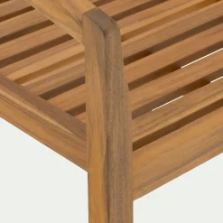 Chaise De Jardin*alinea Chaise de jardin avec accoudoirs en acacia avec coussin - Bois clair