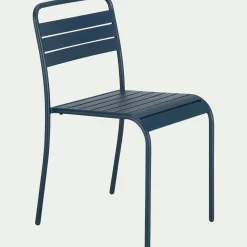 Chaise De Jardin*alinea Chaise de jardin empilable en acier - figuerolles Bleu