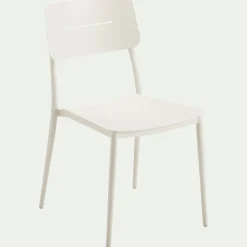 Chaise De Jardin|Chaise De Salle À Manger*alinea Chaise de jardin empilable en aluminium - Blanc