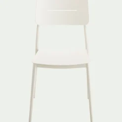 Chaise De Jardin|Chaise De Salle À Manger*alinea Chaise de jardin empilable en aluminium - Blanc