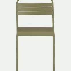 Chaise De Jardin*alinea Chaise de jardin empilable en acier - kaki Vert