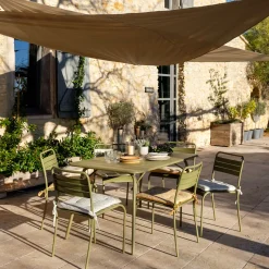 Chaise De Jardin*alinea Chaise de jardin empilable en acier - kaki Vert