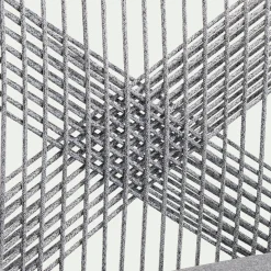 Chaise De Jardin*alinea Chaise de jardin en acier et corde - gris