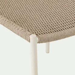 Chaise De Jardin*alinea Chaise de jardin en acier et cordage - beige