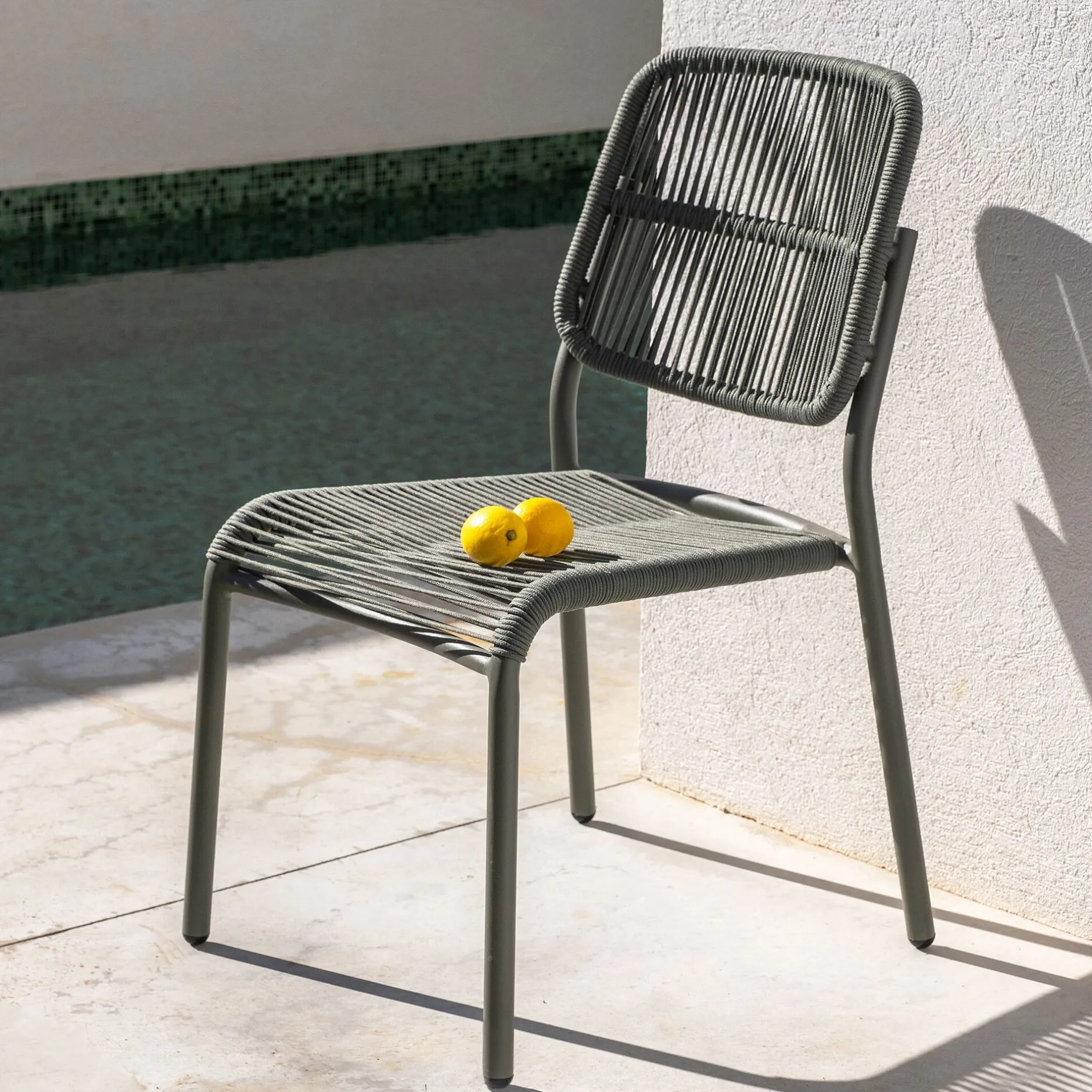 Chaise De Jardin*alinea Chaise de jardin en corde tissée - cèdre Vert