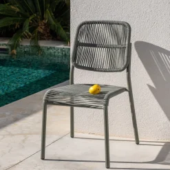 Chaise De Jardin*alinea Chaise de jardin en corde tissée - cèdre Vert