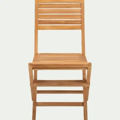 Chaise De Jardin*alinea Chaise de jardin pliante en teck - Bois clair