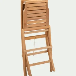 Chaise De Jardin*alinea Chaise de jardin pliante en teck - Bois clair