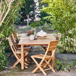 Chaise De Jardin*alinea Chaise de jardin pliante en teck - Bois clair