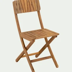 Chaise De Jardin*alinea Chaise de jardin pliante en acacia huilé - Bois foncé