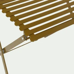 Chaise De Jardin*alinea Chaise de jardin pliante en acier - Jaune alep