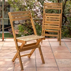 Chaise De Jardin*alinea Chaise de jardin pliante en acacia - Bois clair