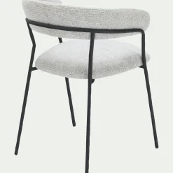 Chaise De Salle À Manger*alinea Chaise de repas avec accoudoirs en tissu - Beige