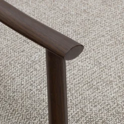 Chaise De Salle À Manger*alinea Chaise de repas avec accoudoirs en tissu et acier - Gris