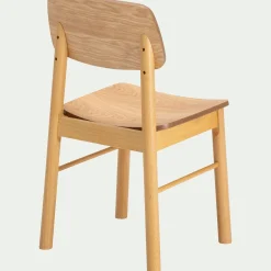 Chaise De Salle À Manger*alinea Chaise de repas en chêne et hévéa - Bois clair