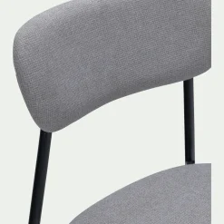 Chaise De Salle À Manger*alinea Chaise de repas en tissu - Gris