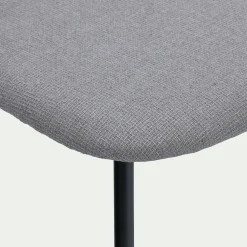 Chaise De Salle À Manger*alinea Chaise de repas en tissu - Gris
