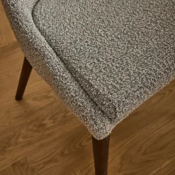 Chaise De Salle À Manger*alinea Chaise de repas en tissu bouclette rasé - clair Gris