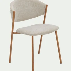 Chaise De Salle À Manger*alinea Chaise de repas épurée en tissu - Beige