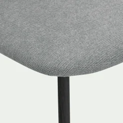 Chaise De Salle À Manger*alinea Chaise de repas épurée en tissu - Gris