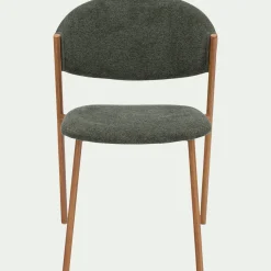 Chaise De Salle À Manger*alinea Chaise de repas épurée en tissu - Vert