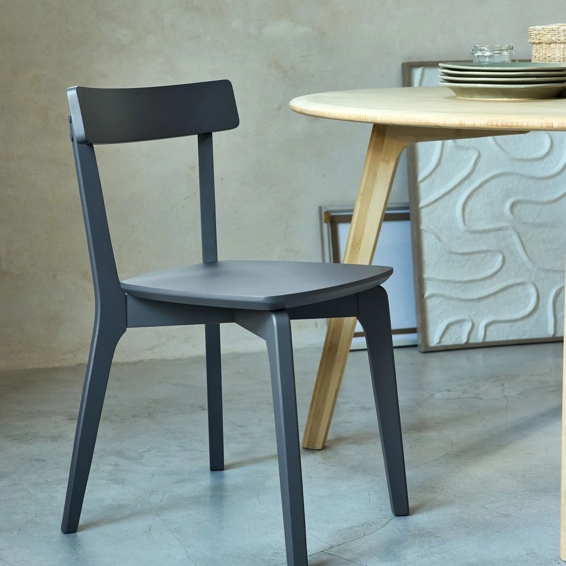 Chaise De Salle À Manger*alinea Chaise en bois - restanque Gris