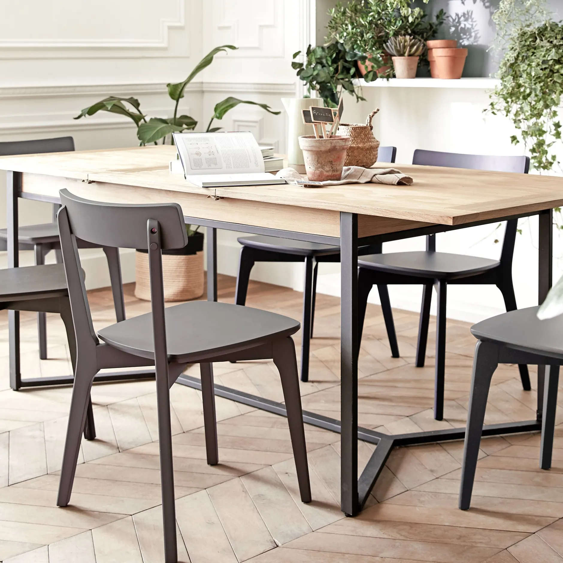 Chaise De Salle À Manger*alinea Chaise en bois - restanque Gris