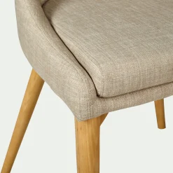 Chaise De Salle À Manger*alinea Chaise en tissu - Beige