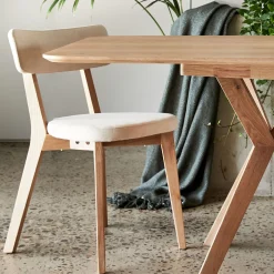 Chaise De Salle À Manger*alinea Chaise en tissu - nougat Blanc