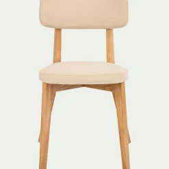 Chaise De Salle À Manger*alinea Chaise en tissu - nougat Blanc