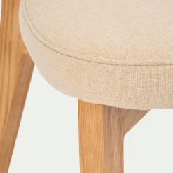 Chaise De Salle À Manger*alinea Chaise en tissu - nougat Blanc