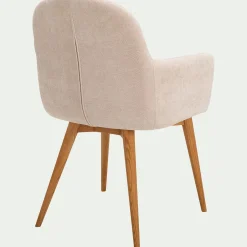 Chaise De Salle À Manger*alinea Chaise en tissu avec accoudoirs - Beige