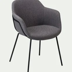 Chaise De Salle À Manger*alinea Chaise en tissu avec accoudoirs - ardoise Gris
