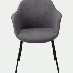 Chaise De Salle À Manger*alinea Chaise en tissu avec accoudoirs - ardoise Gris