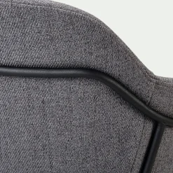 Chaise De Salle À Manger*alinea Chaise en tissu avec accoudoirs - ardoise Gris