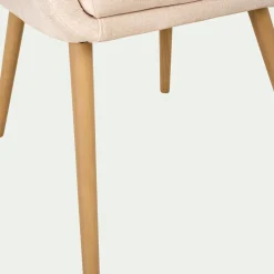 Chaise De Salle À Manger*alinea Chaise en tissu avec accoudoirs - Beige