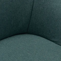 Chaise De Salle À Manger*alinea Chaise en tissu avec accoudoirs et piétement naturel - cèdre Vert