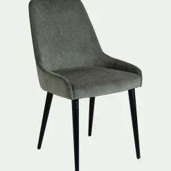 Chaise De Salle À Manger*alinea Chaise en tissu effet velours - cèdre Vert